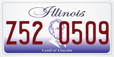 IL license plate Z520509