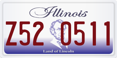 IL license plate Z520511