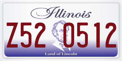 IL license plate Z520512