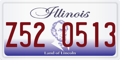 IL license plate Z520513