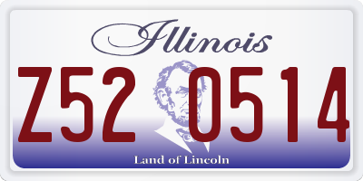 IL license plate Z520514