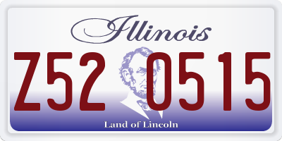 IL license plate Z520515