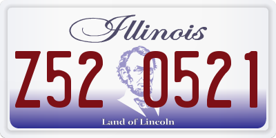 IL license plate Z520521