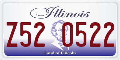 IL license plate Z520522