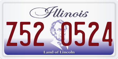 IL license plate Z520524