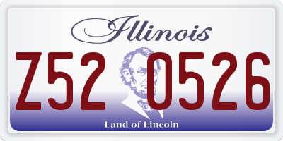 IL license plate Z520526