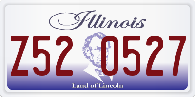 IL license plate Z520527