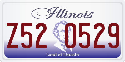 IL license plate Z520529