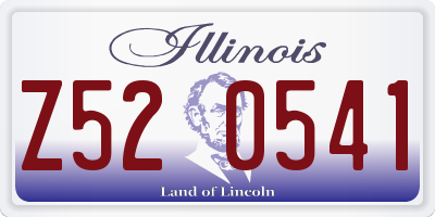 IL license plate Z520541