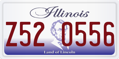 IL license plate Z520556