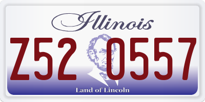 IL license plate Z520557