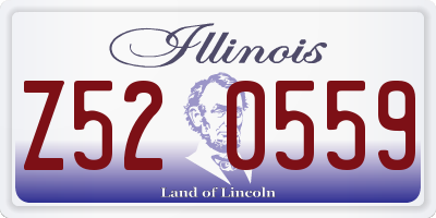 IL license plate Z520559