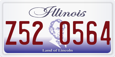 IL license plate Z520564