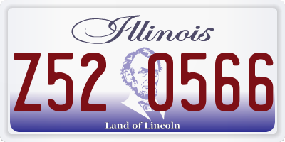 IL license plate Z520566