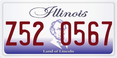 IL license plate Z520567