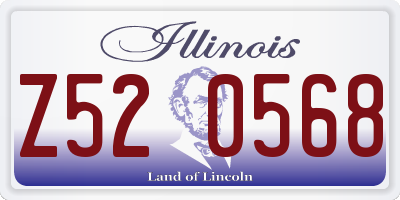 IL license plate Z520568