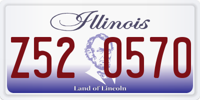 IL license plate Z520570