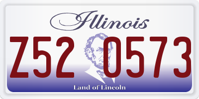 IL license plate Z520573