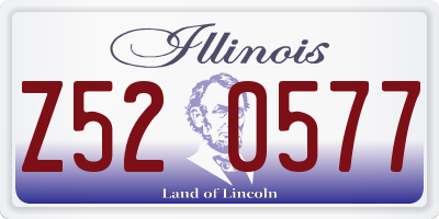IL license plate Z520577