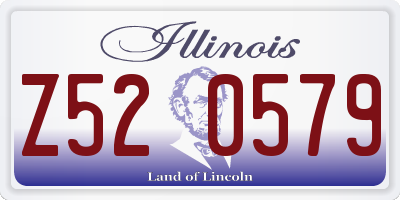 IL license plate Z520579
