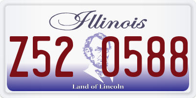 IL license plate Z520588