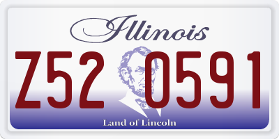 IL license plate Z520591