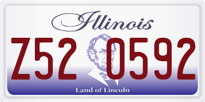 IL license plate Z520592