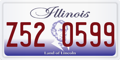 IL license plate Z520599