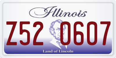 IL license plate Z520607
