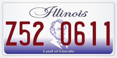 IL license plate Z520611