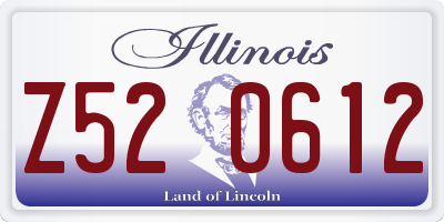 IL license plate Z520612