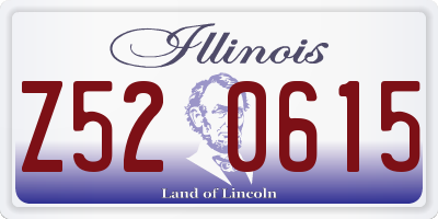 IL license plate Z520615