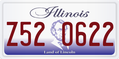 IL license plate Z520622