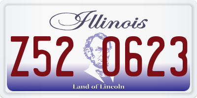 IL license plate Z520623
