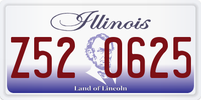 IL license plate Z520625