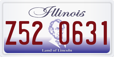 IL license plate Z520631