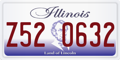 IL license plate Z520632