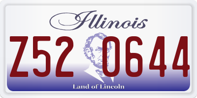 IL license plate Z520644