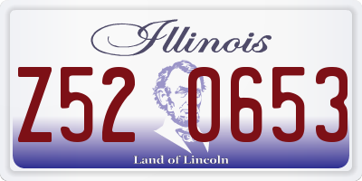 IL license plate Z520653