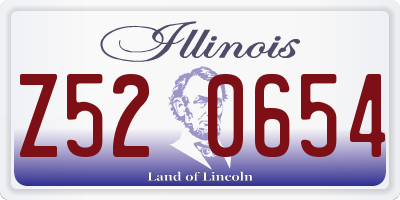 IL license plate Z520654