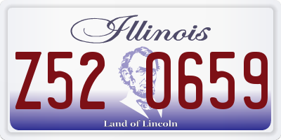 IL license plate Z520659