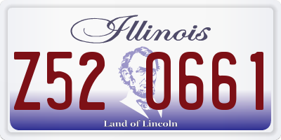 IL license plate Z520661