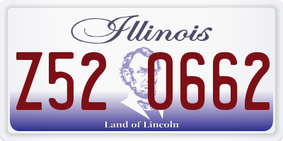 IL license plate Z520662