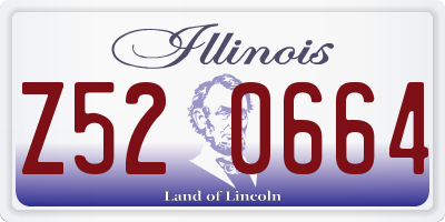IL license plate Z520664