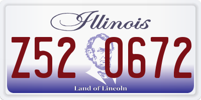 IL license plate Z520672