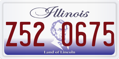 IL license plate Z520675