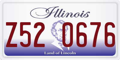 IL license plate Z520676