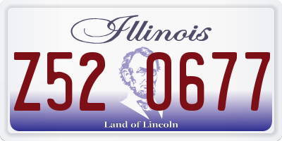 IL license plate Z520677