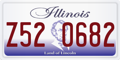 IL license plate Z520682