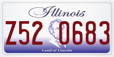 IL license plate Z520683